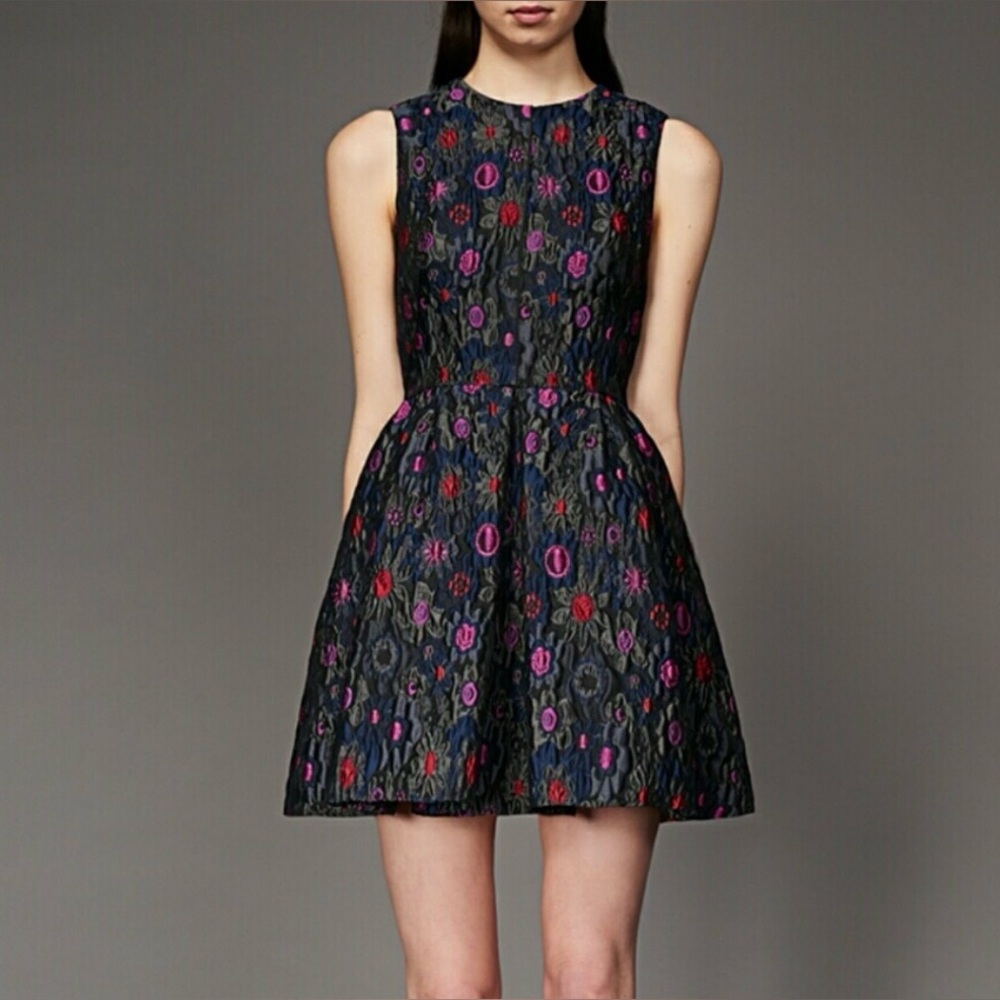 Cynthia Rowley Daphne Jacquard Dress Womenโs Size 2